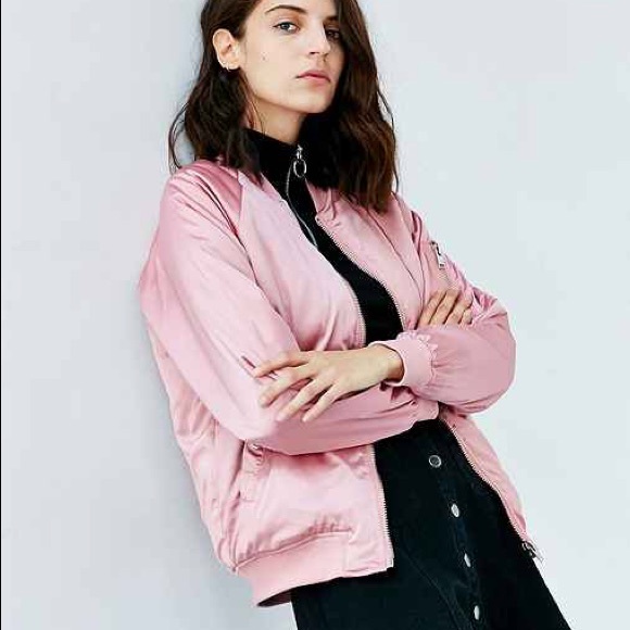 Urban Outfitters Jackets & Blazers - 💕URBAN OUTFITTERS x UNIF pink bomber jacket💕